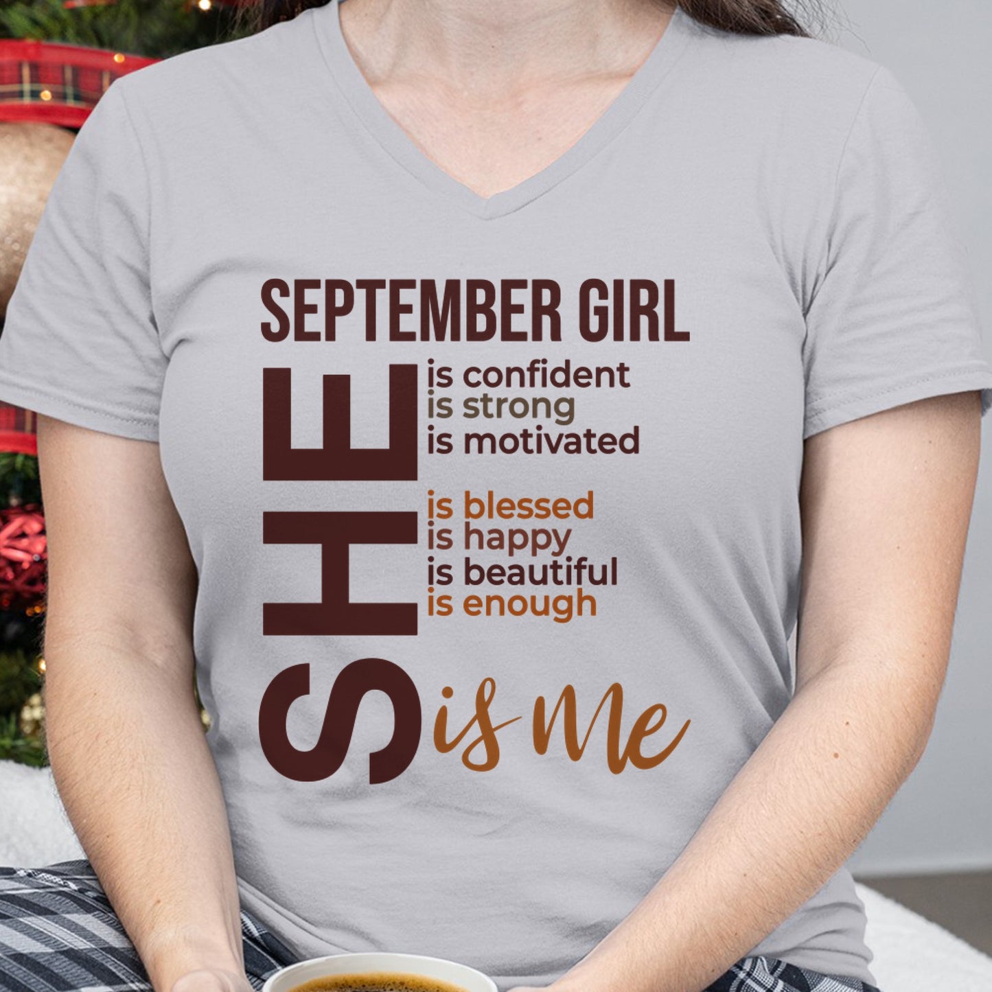 September - T-shirt For Woman Born In September - TRACY09 (SKU2605-04-09)
