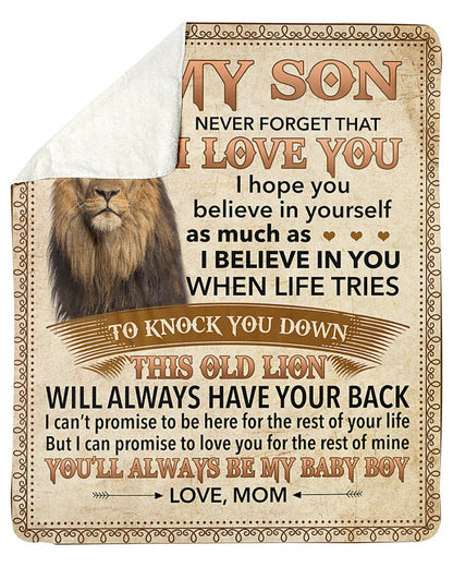 Special Gift For Your Son Blanket - From Mom (SKUB07-141)