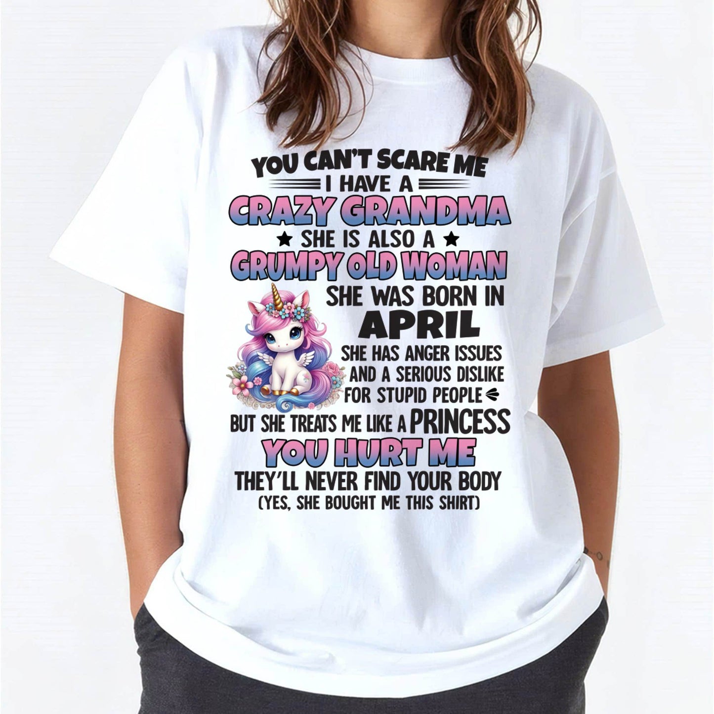 You Can’t Scare Me I Have A Crazy Grandma - Gift For Grandson And Granddaughter From Grandma - XUAN04 (SKU09-106-04)