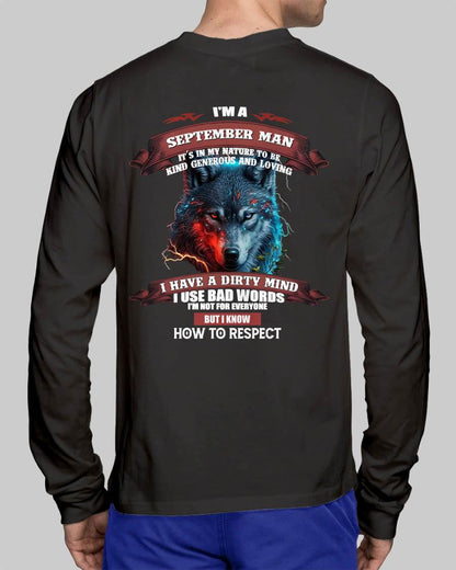 I’M A SEPTEMBER MAN – T-SHIRT FOR MAN – xuan09 (SKU12-162-09)